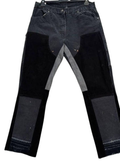 Mid-Wash Reconstructed Gusset Paneled Flare Jeans
